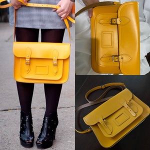 The 13 Inch Satchel - Cambridge Satchel Company Yellow Satchel